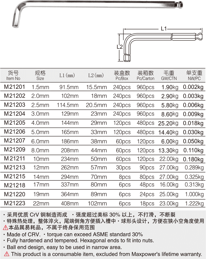 專(zhuān)業(yè)級(jí)球頭特長(zhǎng)內(nèi)六角扳手(圖1)
